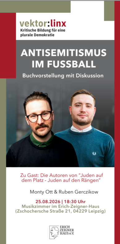 Buchvorstellung und Gespräch: Antisemitismus im Fußball